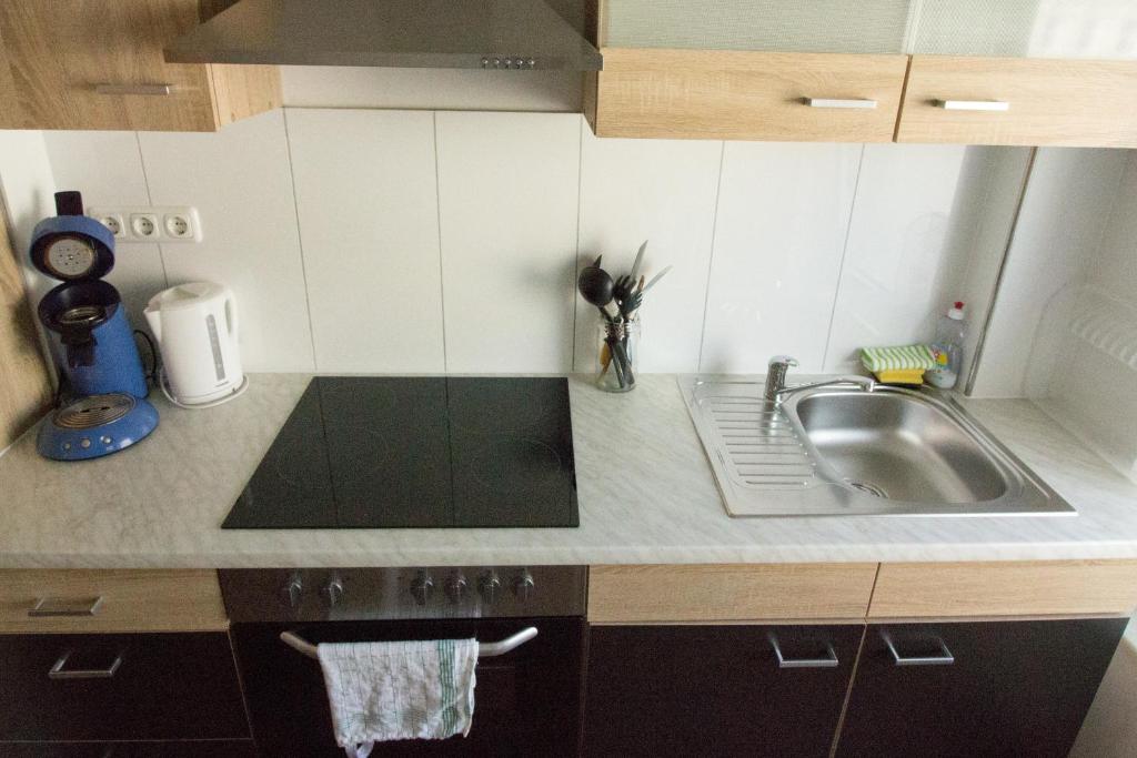 Kuchyň nebo kuchyňský kout v ubytování City Apartments Herne