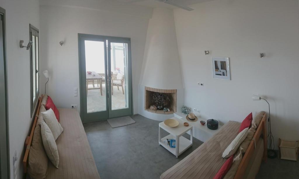 Posezení v ubytování Sea Shelter