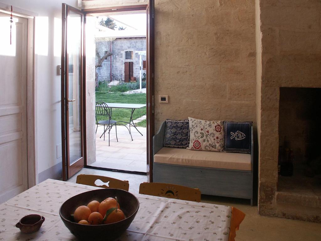 Posezení v ubytování B&B Masseria Dei 12 Granai