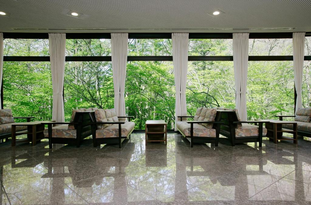 Zahrada ubytování Nakao Kogen Hotel Kazaguruma