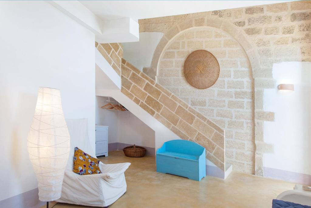 Posezení v ubytování B&B Masseria Dei 12 Granai