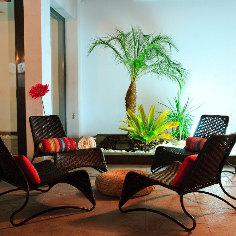 Posezení v ubytování Hotel Salomé
