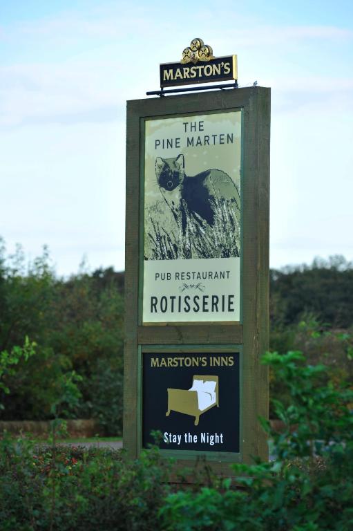 Certifikát, hodnocení, plakát nebo jiný dokument vystavený v ubytování Pine Marten, Dunbar by Marston's Inns
