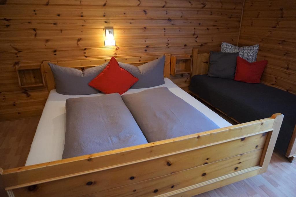 Posteľ alebo postele v izbe v ubytovaní Ferienhaus Melmer Florian