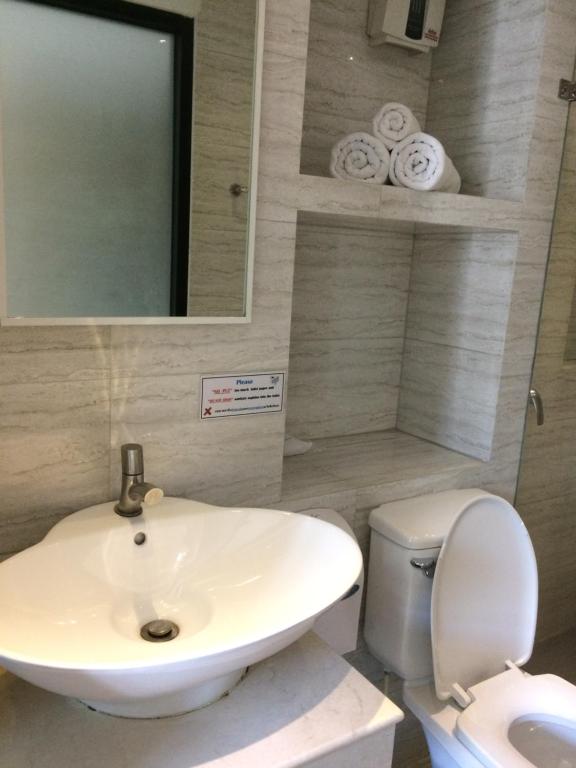 Koupelna v ubytování Bourbon St. Boutique Hotel