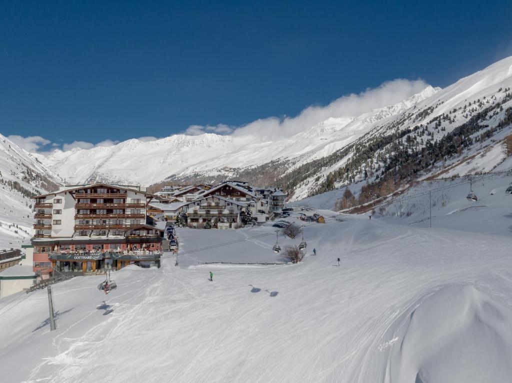 Hotel Gotthard-Zeit v zimě