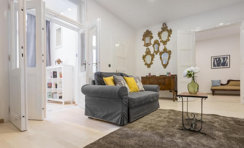 Posezení v ubytování Apartment Amruševa