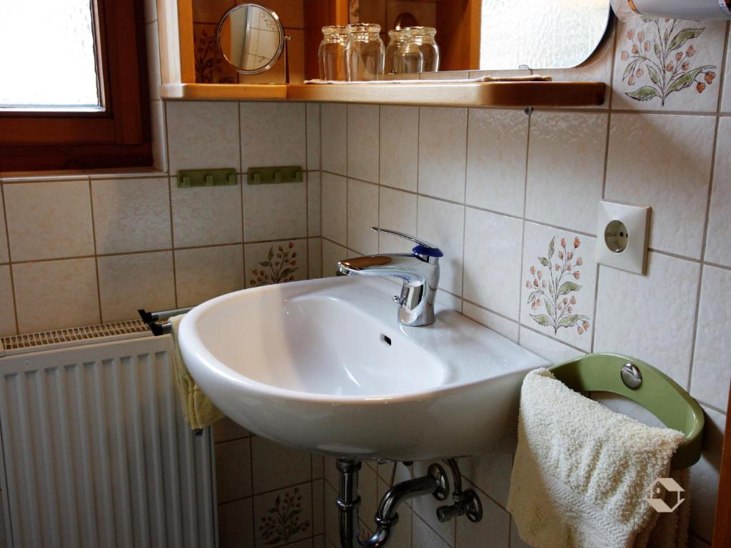 Koupelna v ubytování Gästehaus Wissler