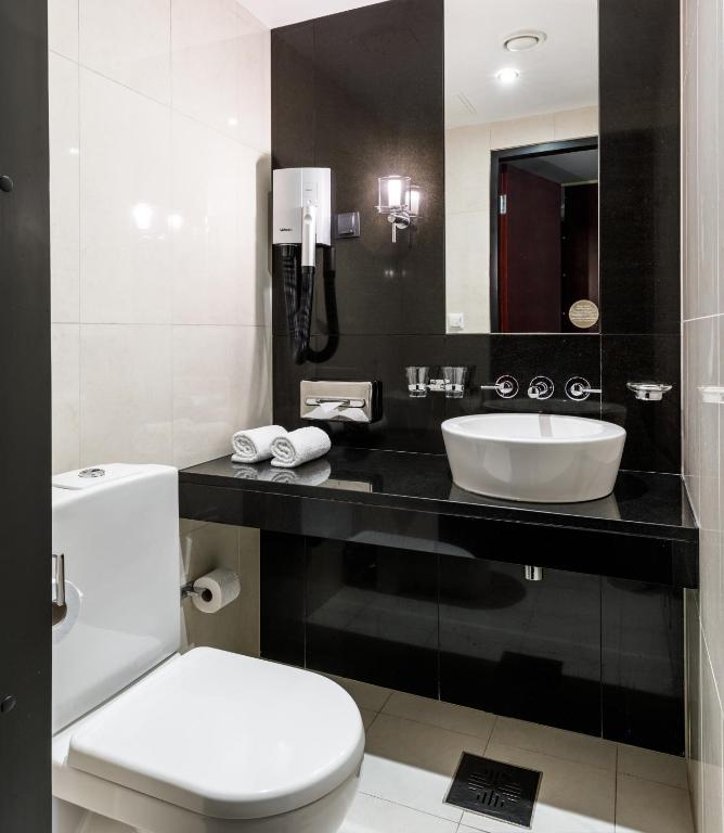 Koupelna v ubytování Meresuu Spa & Hotel