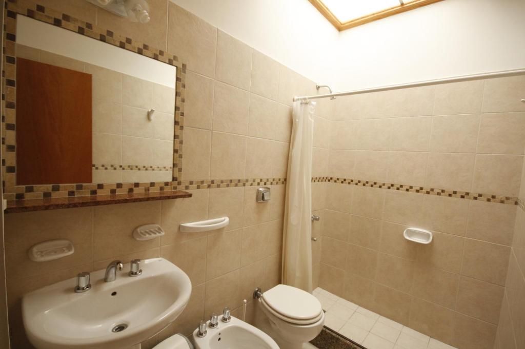 Koupelna v ubytování El Gualicho Hostel
