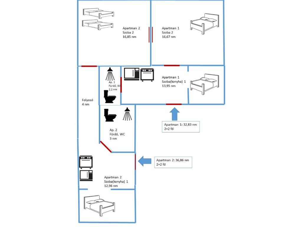 The floor plan of A bástya árnyéka