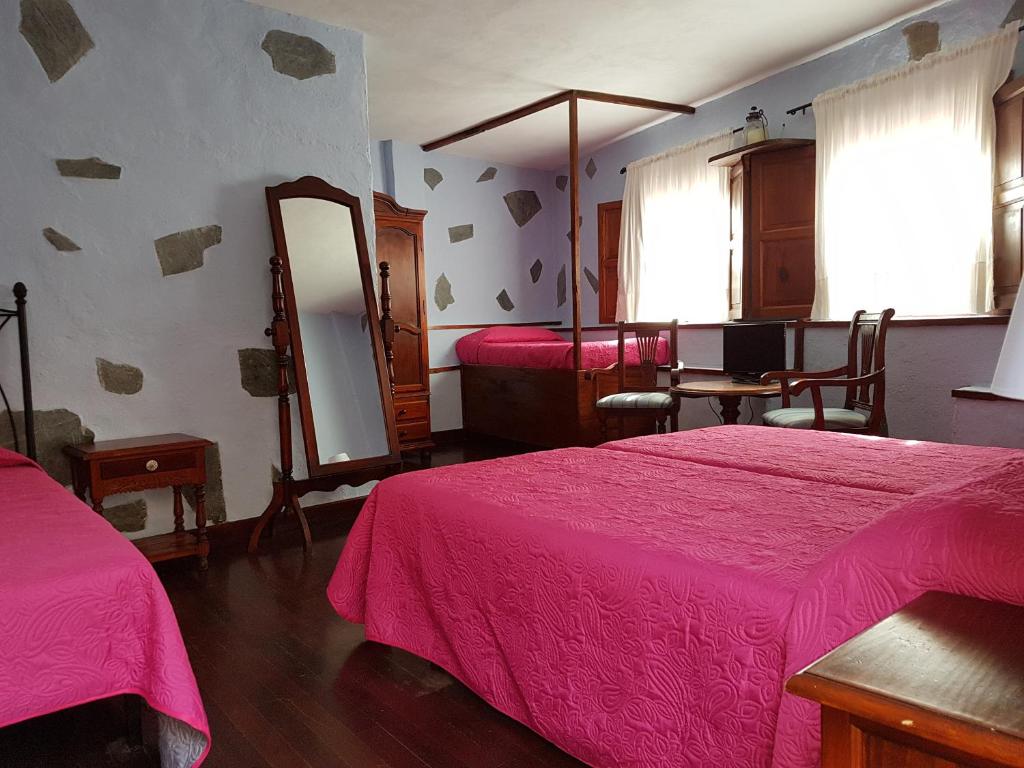 Postel nebo postele na pokoji v ubytování Fonda Central