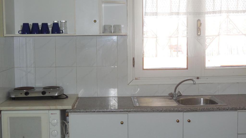 Kuchyň nebo kuchyňský kout v ubytování Hotel Dias Apartment