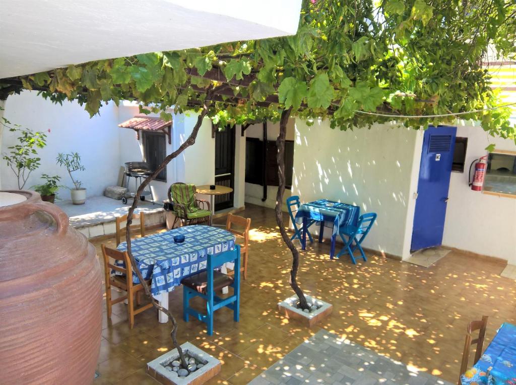 Patio nebo venkovní prostory v ubytování Stathis