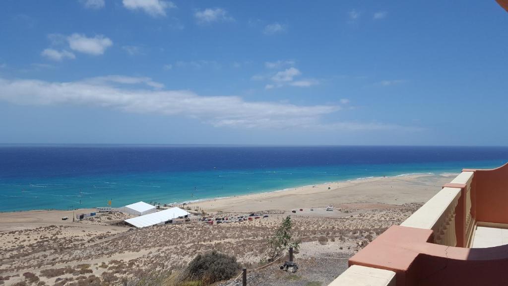 a view of a beach and the ocean at THE PARADISE ON THE OCEAN 3 in Costa Calma