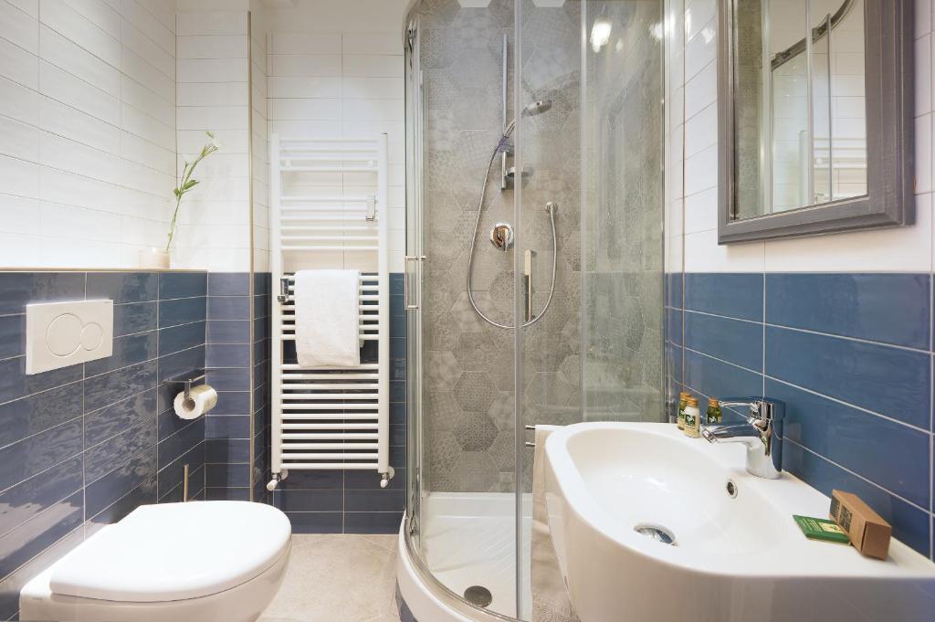 Koupelna v ubytování La Bellavita B&B