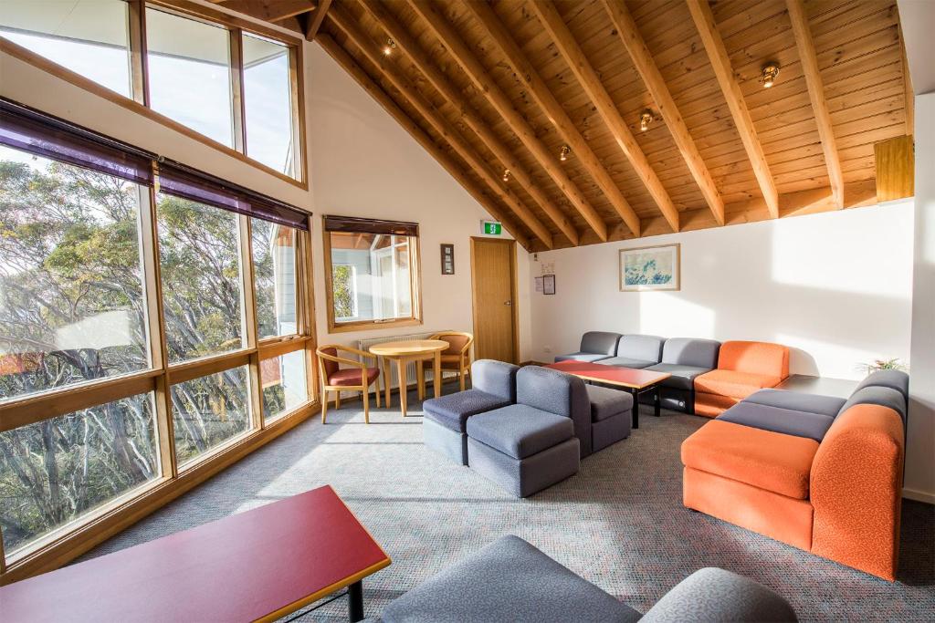 Posezení v ubytování TERAMA Ski Lodge