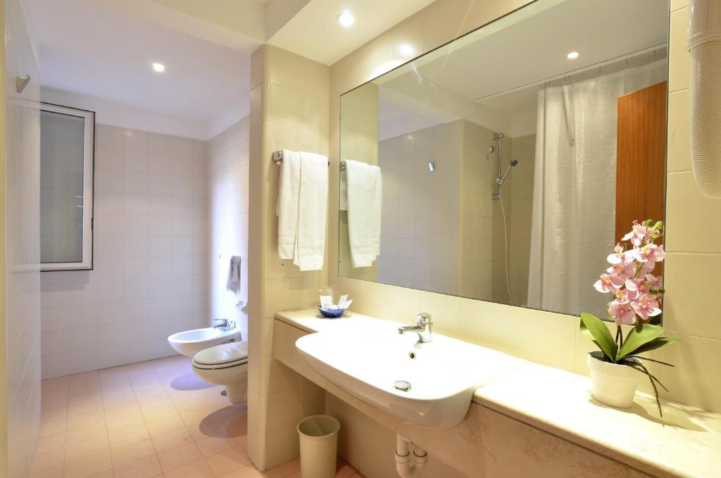 Koupelna v ubytování Hotel Tex