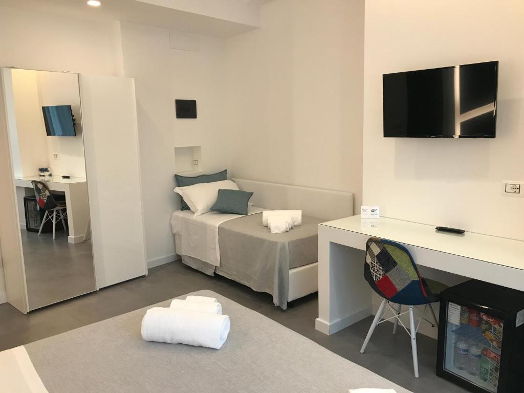 TV a/nebo společenská místnost v ubytování Calamo-Residence- B&B