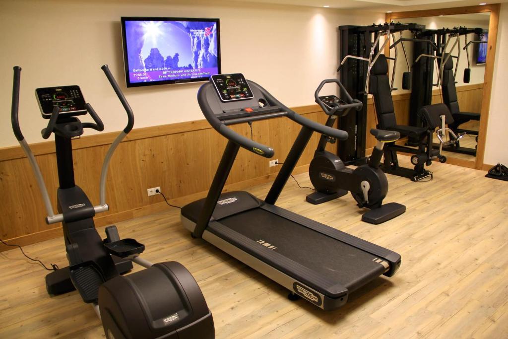 Fitness centrum a/nebo fitness zařízení v ubytování Hotel Pension Sonnleiten