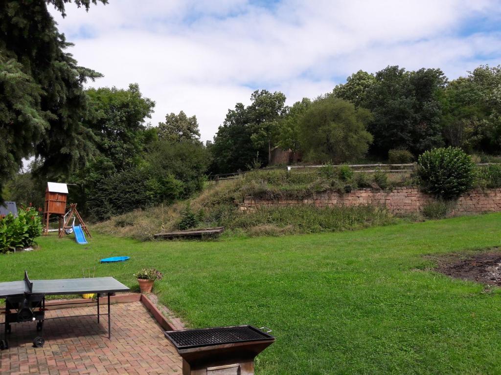 Zahrada ubytování Pension Kroppental