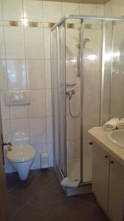 Koupelna v ubytování Haus Toriten