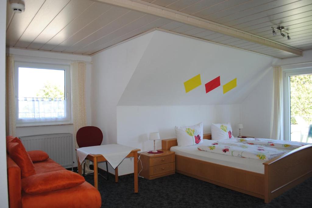 Postel nebo postele na pokoji v ubytování Landgasthof Gruss