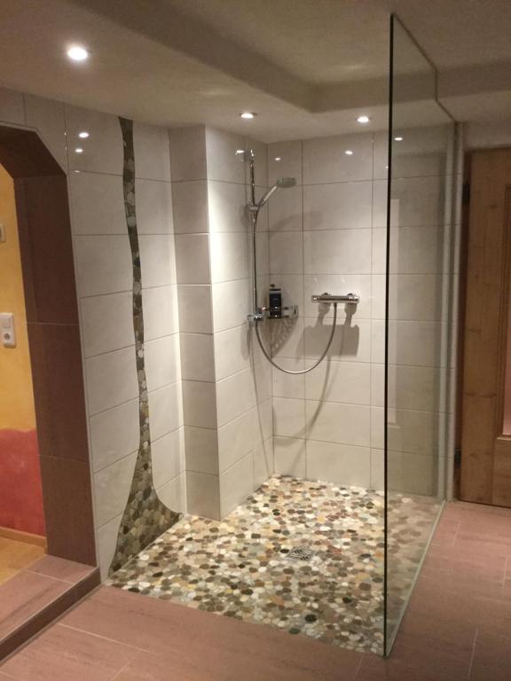Koupelna v ubytování Haus Toriten