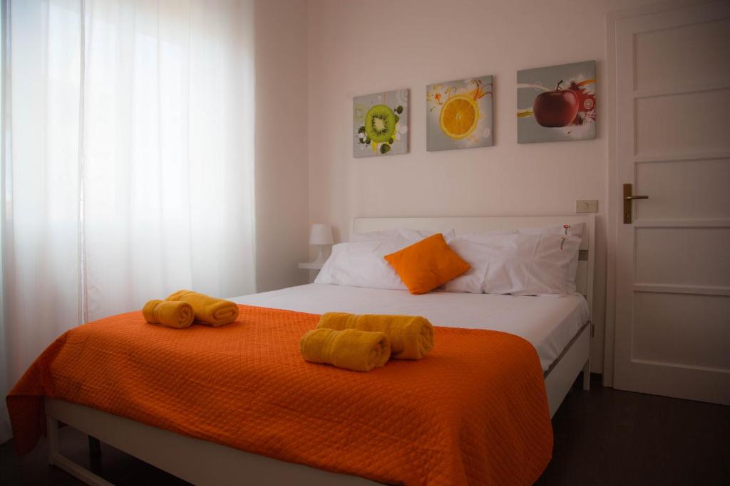 Postel nebo postele na pokoji v ubytování Fruit'n Joy