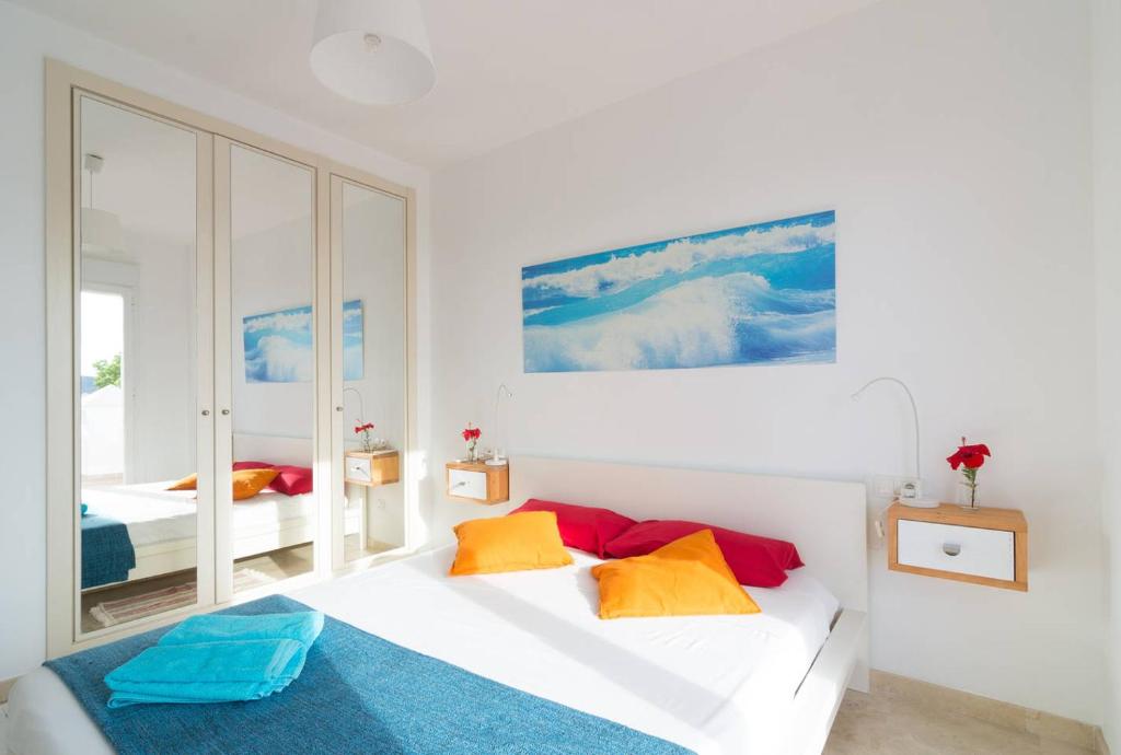 Posteľ alebo postele v izbe v ubytovaní Apartamento Sietecolores Sea View