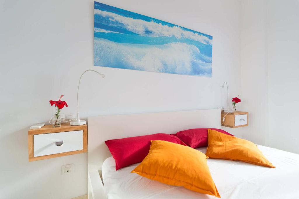 Posteľ alebo postele v izbe v ubytovaní Apartamento Sietecolores Sea View