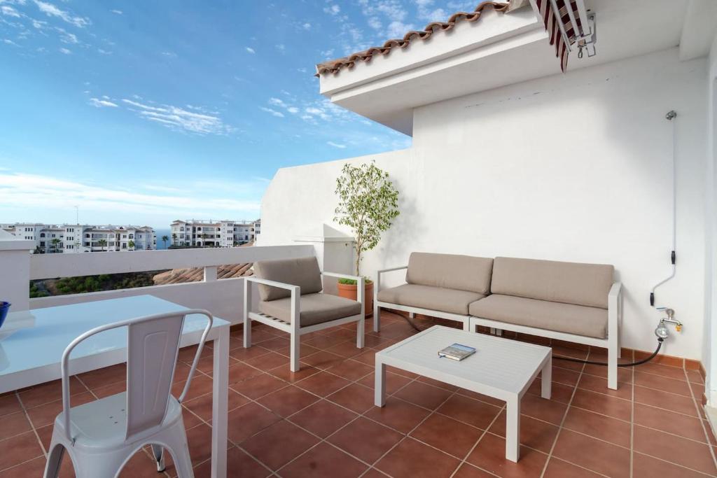 Balkón alebo terasa v ubytovaní Apartamento Sietecolores Sea View