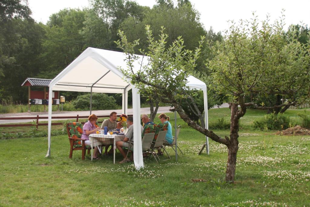 Zahrada ubytování Bed & Breakfast Björkhyddan