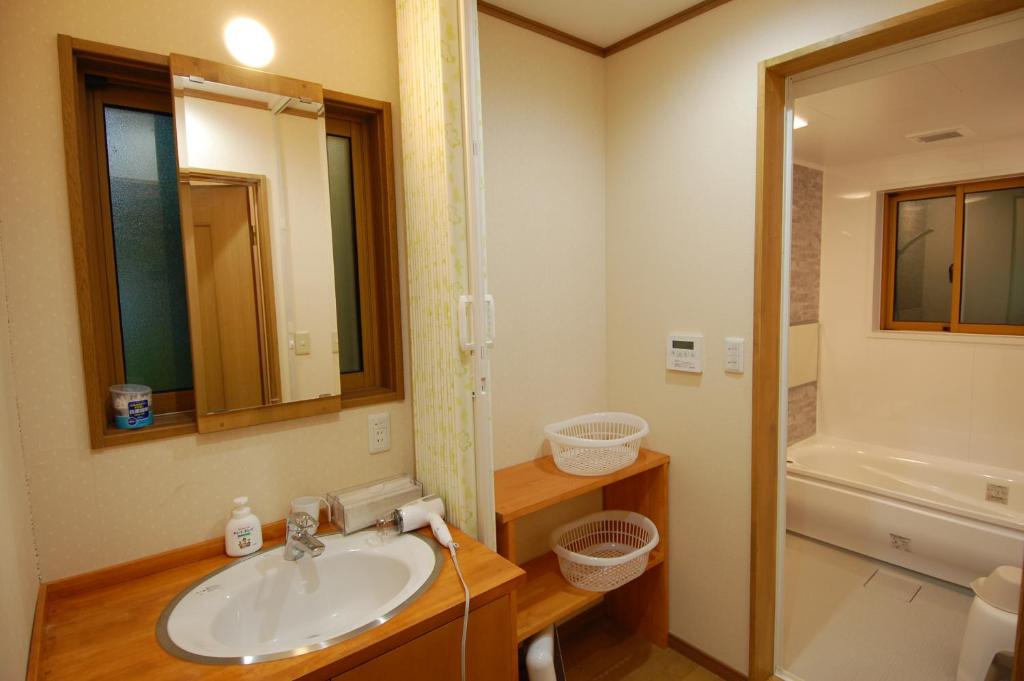 Koupelna v ubytování Guest House Chaconne Karuizawa