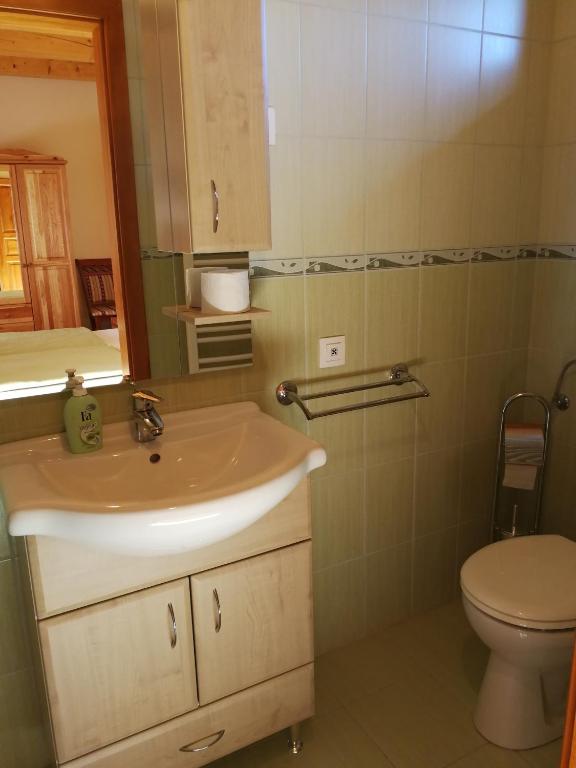 Koupelna v ubytování Vitis Vendégház