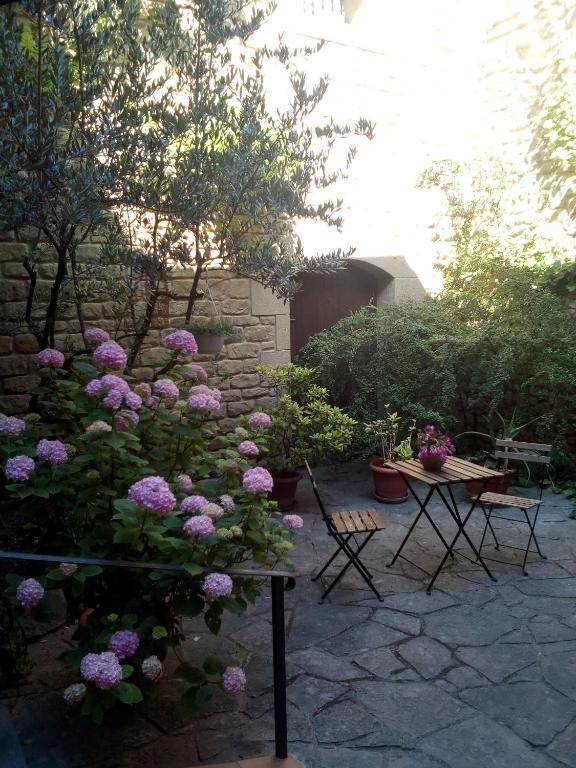 Jardín al aire libre en Casa Rural Erletxe