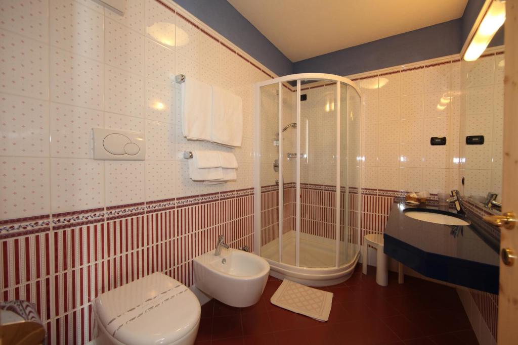 Koupelna v ubytování Hotel El Pilon