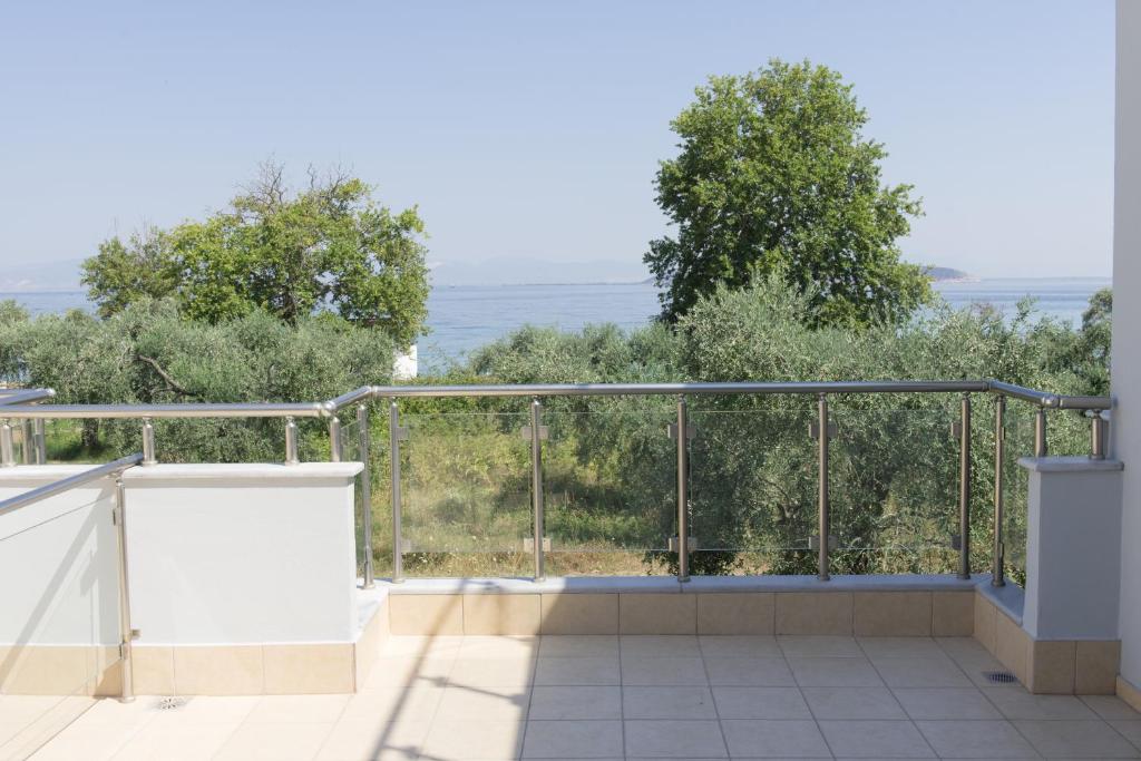 Balkón nebo terasa v ubytování Bivas Apartments