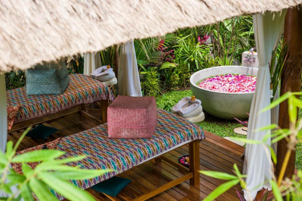 Zahrada ubytování Calma Ubud Suite & Villas - Rice Fields View, Infinity Pool !