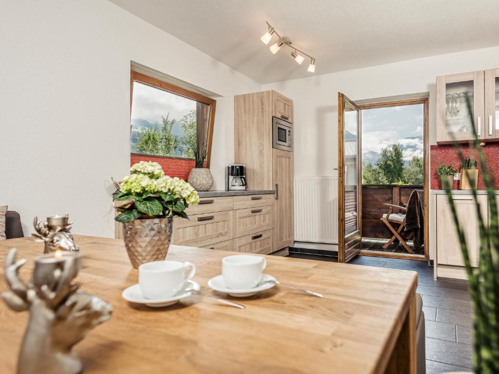 Kuchyň nebo kuchyňský kout v ubytování Appartement Christoph