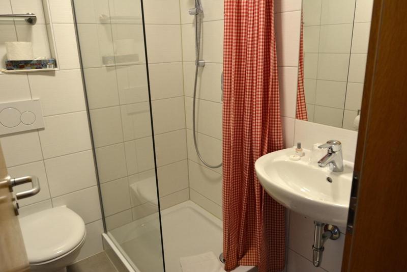 Koupelna v ubytování Hotel Gasthof Vogelsang