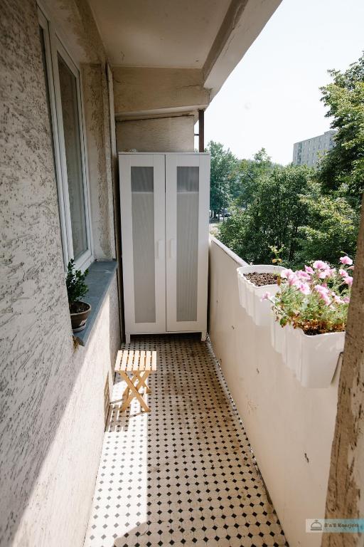 Balkón alebo terasa v ubytovaní Warsaw Concierge Polin Apartment