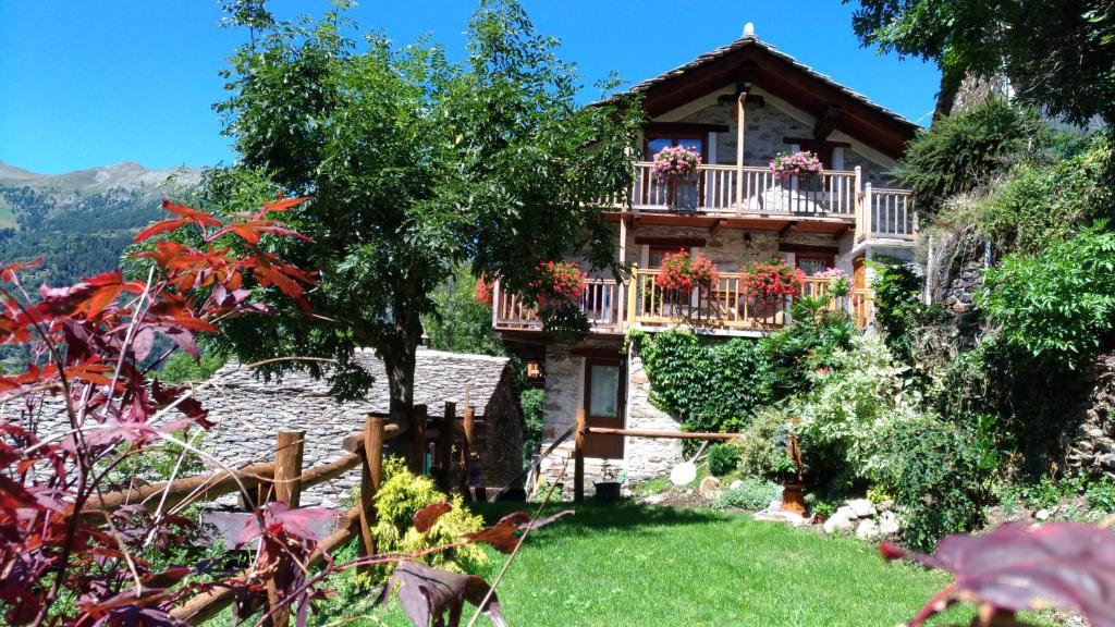 Zahrada ubytování B&B Mont Mars