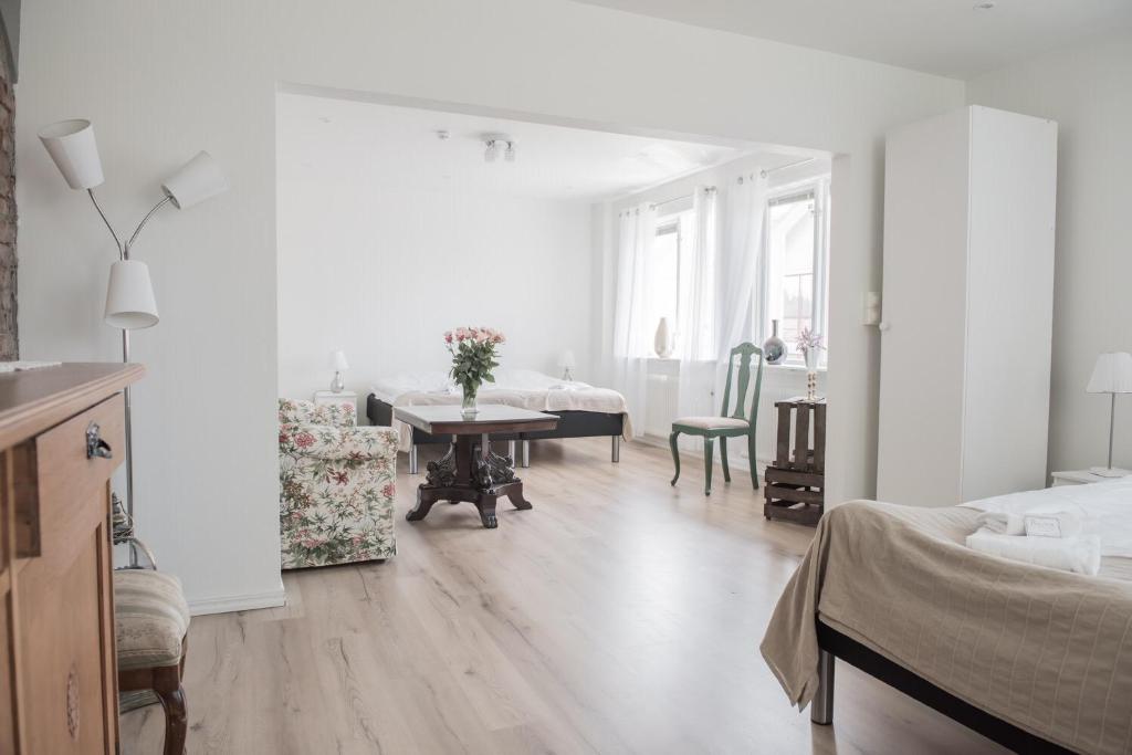 Postel nebo postele na pokoji v ubytování Villa Evalotta