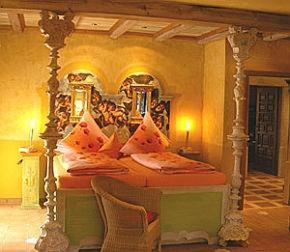Un pat sau paturi într-o cameră la Haus Silbermond
