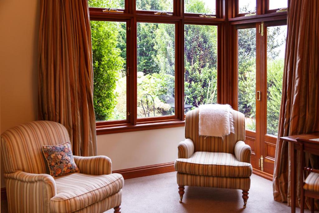 Posezení v ubytování Lake Karapiro Lodge