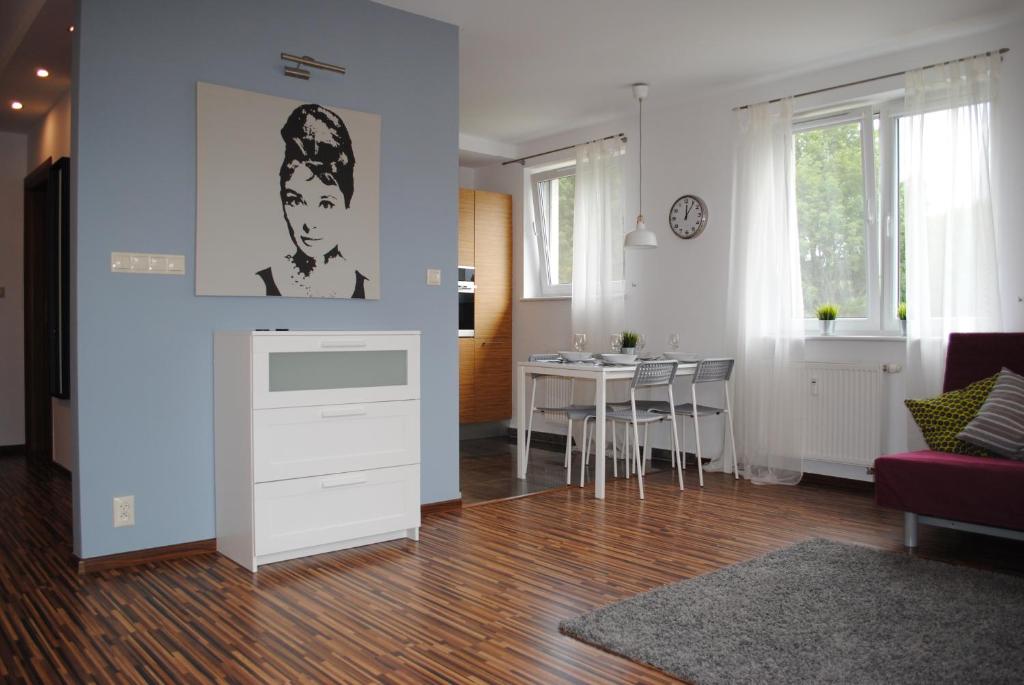 Posezení v ubytování MT Apartments