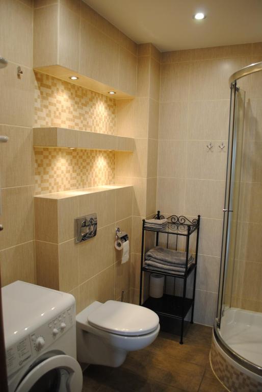 Koupelna v ubytování MT Apartments