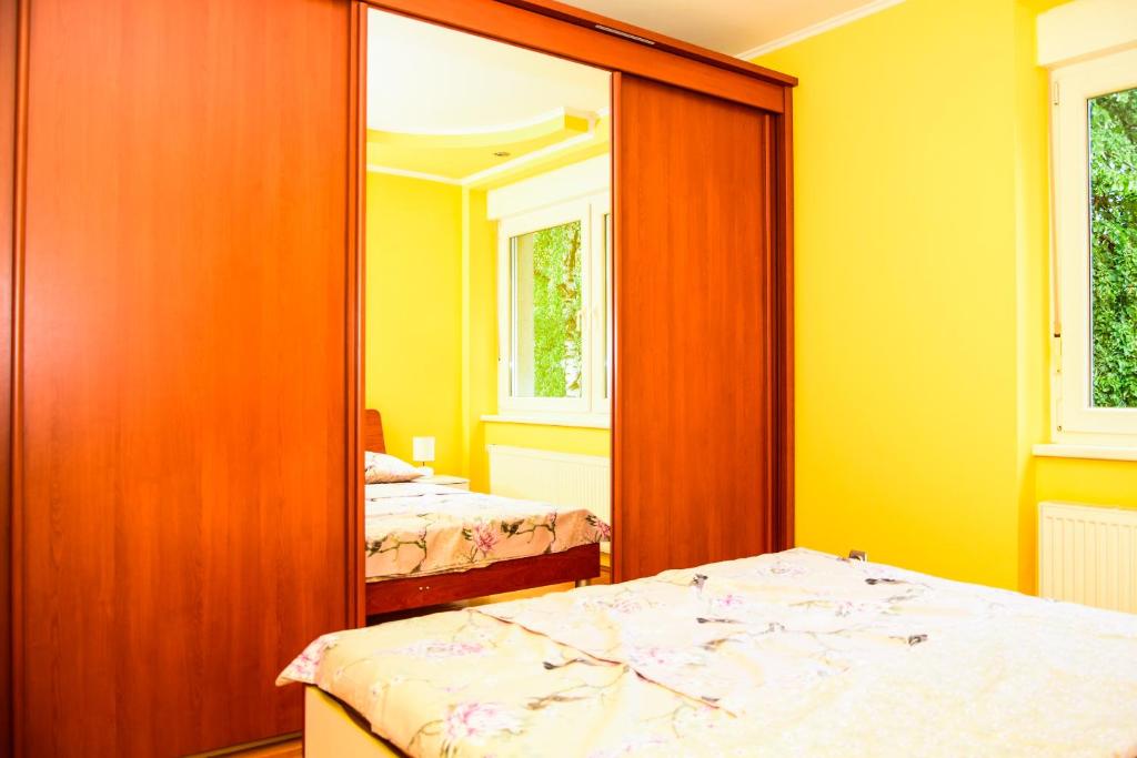 Posteľ alebo postele v izbe v ubytovaní Apartman Gita Zagreb