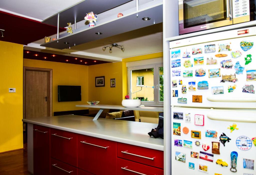 Kuchyňa alebo kuchynka v ubytovaní Apartman Gita Zagreb